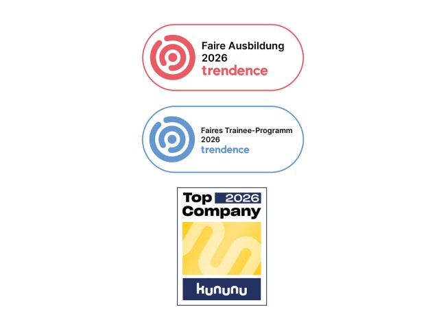 Siegel Faire Ausbildung, Faires Trainee-Program, kununu Top Company (2026)