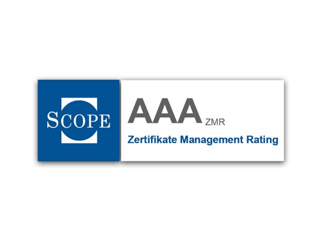 Scope AAA (ZMR) Zertifikate Management Rating LBBW 