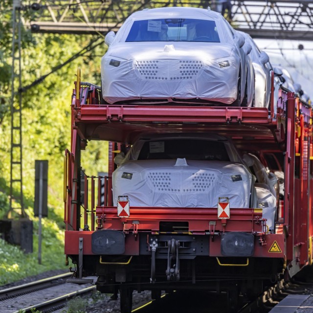 Zug Auto Bahn Export