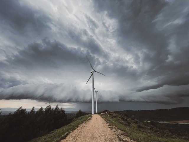 Windenergie Wolke Dunkelflaute