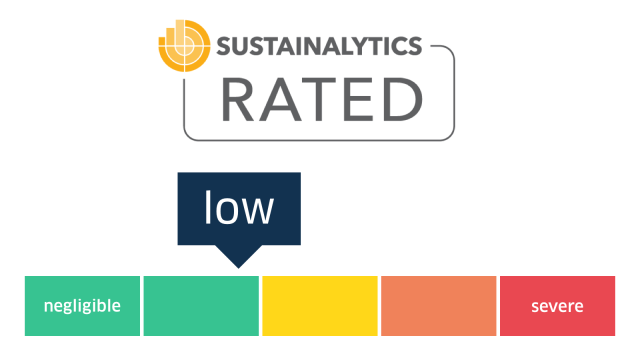 Logo of the sustainability rating agency Sustainalytics