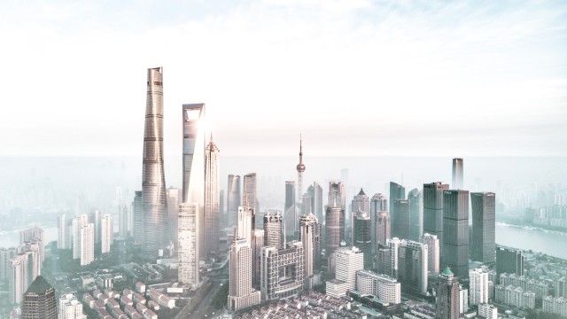 Die Stadt Shanghai