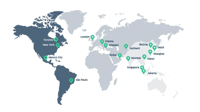 LBBW - Our global Network - Map