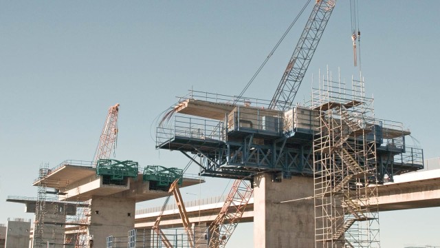 Containerterminal im Hafen