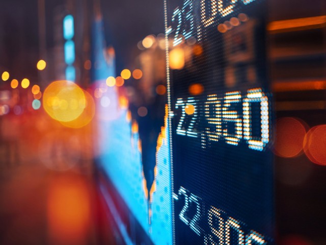 Stock Market Digital Stock Ticker