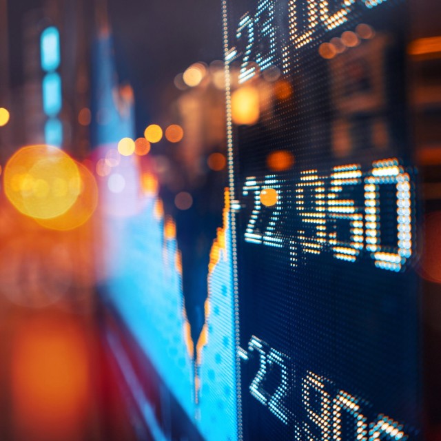 Stock Market Digital Stock Ticker