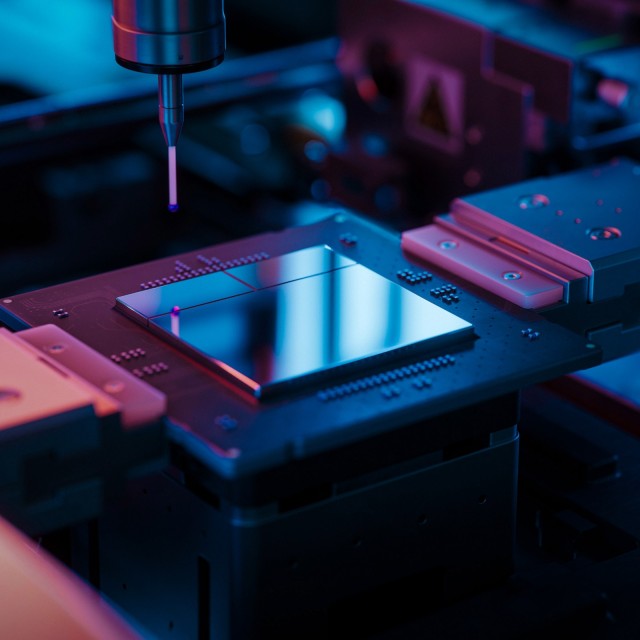 Mikrochip Chip Produktion Halbleiter AI KI