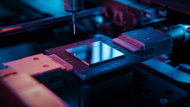 Mikrochip Chip Produktion Halbleiter AI KI