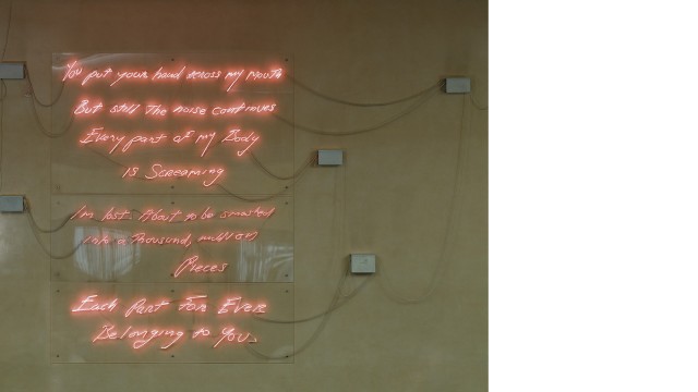 Tracey Emin, Love poem for C.F., 1993 &ndash; 1997.