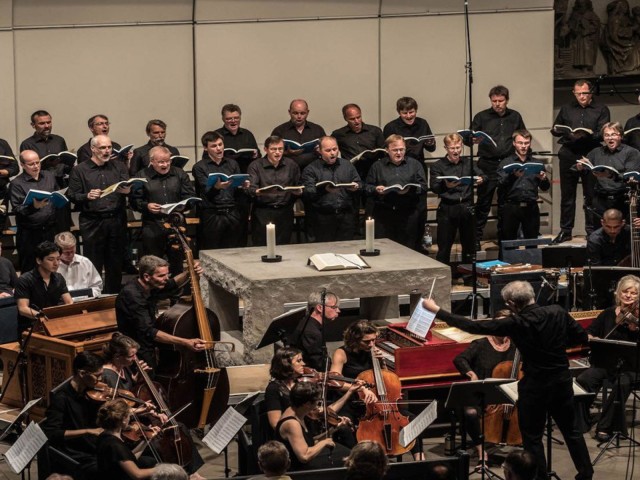 Die Kantorei bei einem Konzert