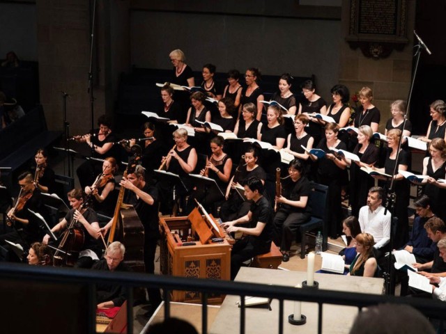 Kantorei bei einem Konzert