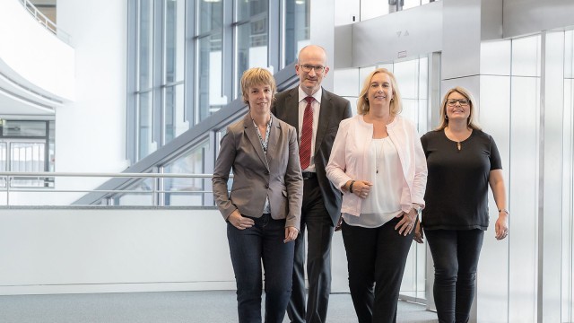 Das Team der LBBW-Stiftung: Silke Düll, Martin Kuon, Klaudia Marschner und Nicole Beinroth 