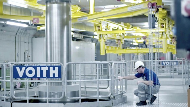 Blick in Voith-Werkhalle 