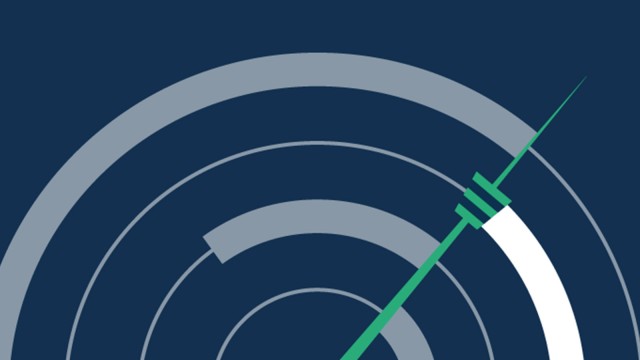 Grafische Darstellung eines Radars