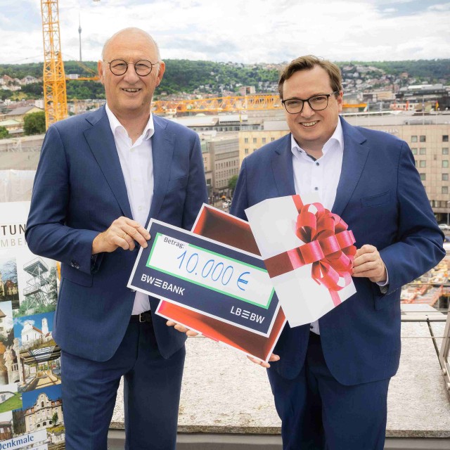 Spendenübergabe Denkmalstiftung Baden-Württemberg