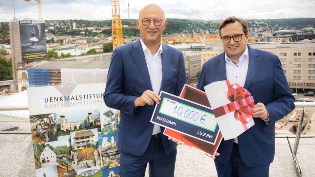 Spendenübergabe Denkmalstiftung Baden-Württemberg