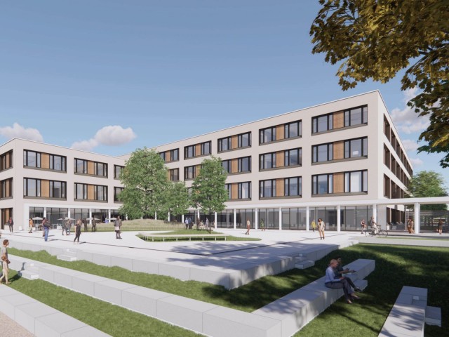 Visualisierung Klinikneubau Achern Außenbereich
