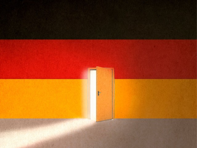 Deutschland Flagge T&uuml;r