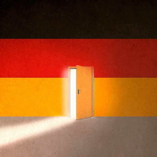 Deutschland Flagge T&uuml;r