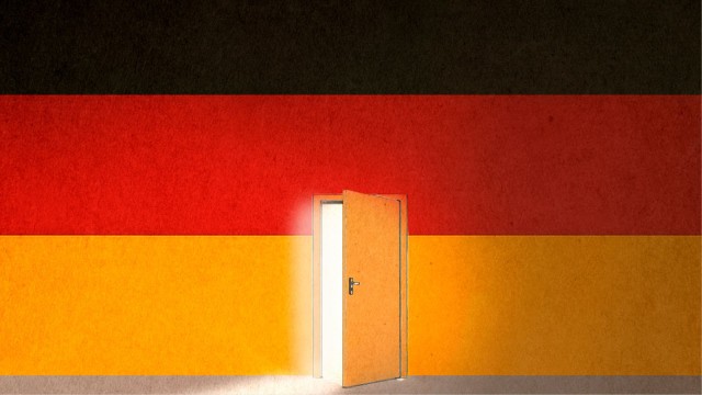 Deutschland Flagge T&uuml;r