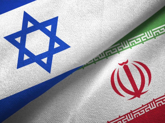 Israel Iran Flaggen