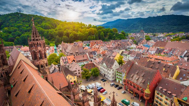 Altstadt von Freiburg, Baden-W&uuml;rttemberg, Deutschland