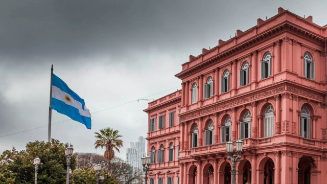 Casa Rosada, Plaza de Mayo, Buenos Aires, Argentinien