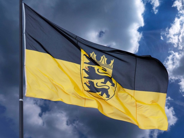 Baden-W&uuml;rttemberg, Wehende Flagge Fahne