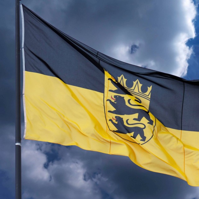 Baden-W&uuml;rttemberg, Wehende Flagge Fahne