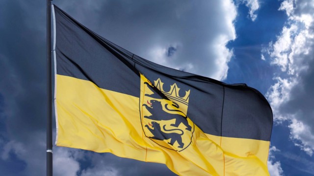 Baden-W&uuml;rttemberg, Wehende Flagge Fahne