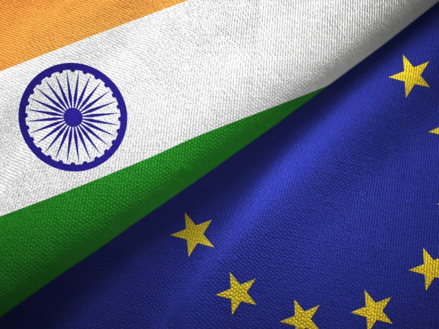 Indien EU Flagge