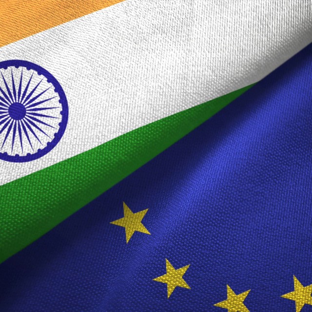 Indien EU Flagge
