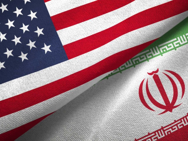 USA Iran Flaggen