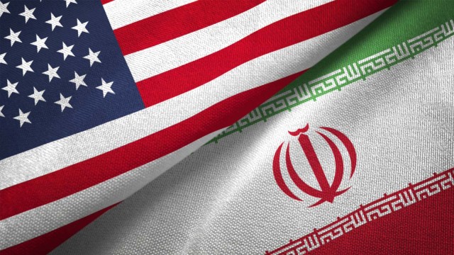 USA Iran Flaggen