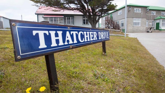 Thatcher Drive in Port Stanley Falkland Islands