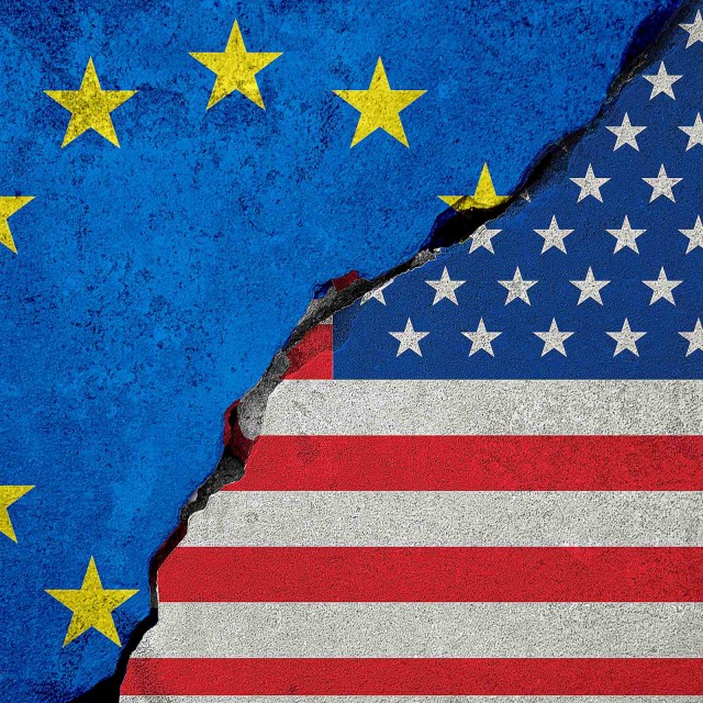 EU USA Flagge Konflikt