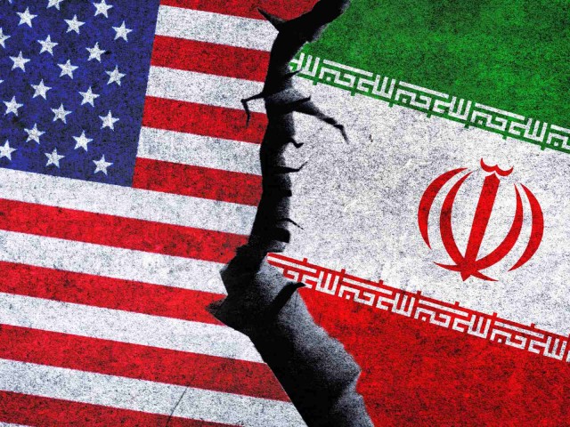 USA Iran Flagge Konflikt