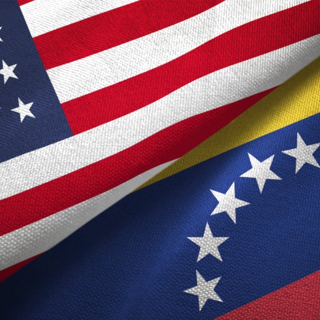 USA Venezuela Flagge