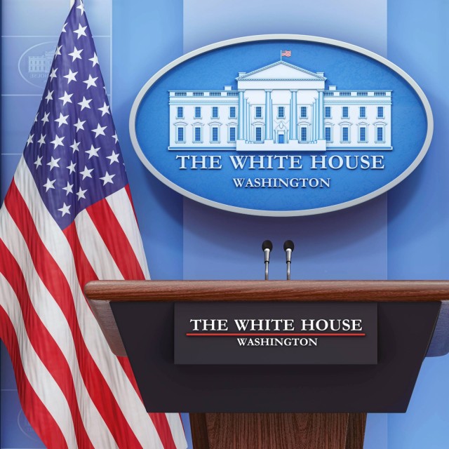 USA Weisses Haus Washington D.C. Presseraum