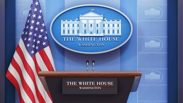 USA Weisses Haus Washington D.C. Presseraum