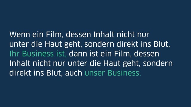 Film - Headline aus der LBBW-Kampagne "Ihr Business ist unser Business"