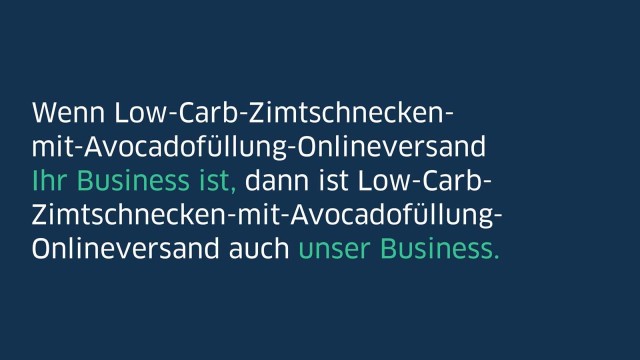 Zimtschnecken - Headline aus der LBBW-Kampagne "Ihr Business ist unser Business"